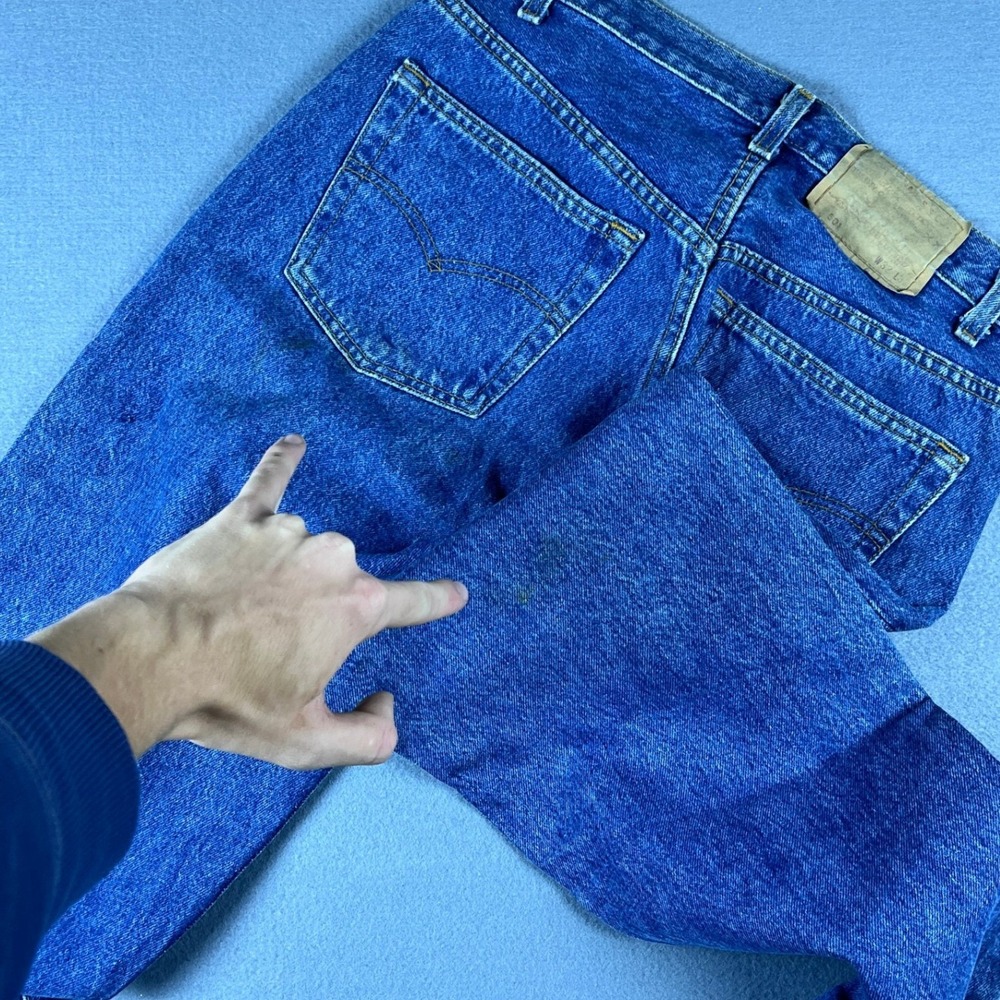 VTG 90s 1990 Levis 501 Jeans Mens 32x32 Straight Button Fly Denim Made in USA - Picture 12 of 12